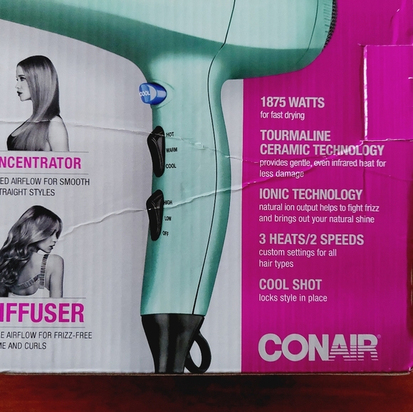 Conair 1875 Watt velvet touch dryer. - Picture 7 of 12